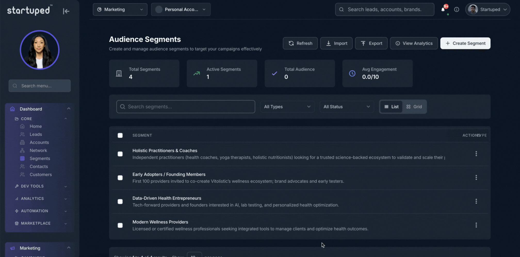 Segments & Targeting